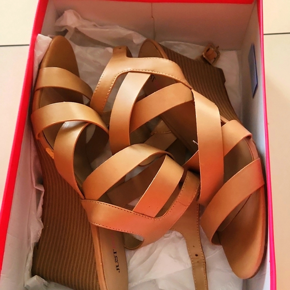 Wedge sandals (Blush color) must bundle